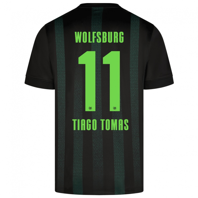 Kandiny Herren Tiago Tomás #11 Dunkelgrün Auswärtstrikot Trikot 2024/25 T-Shirt