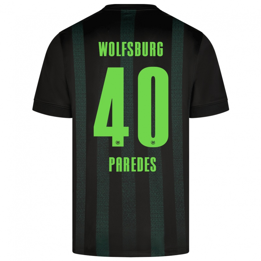 Kandiny Herren Kevin Paredes #40 Dunkelgrün Auswärtstrikot Trikot 2024/25 T-Shirt