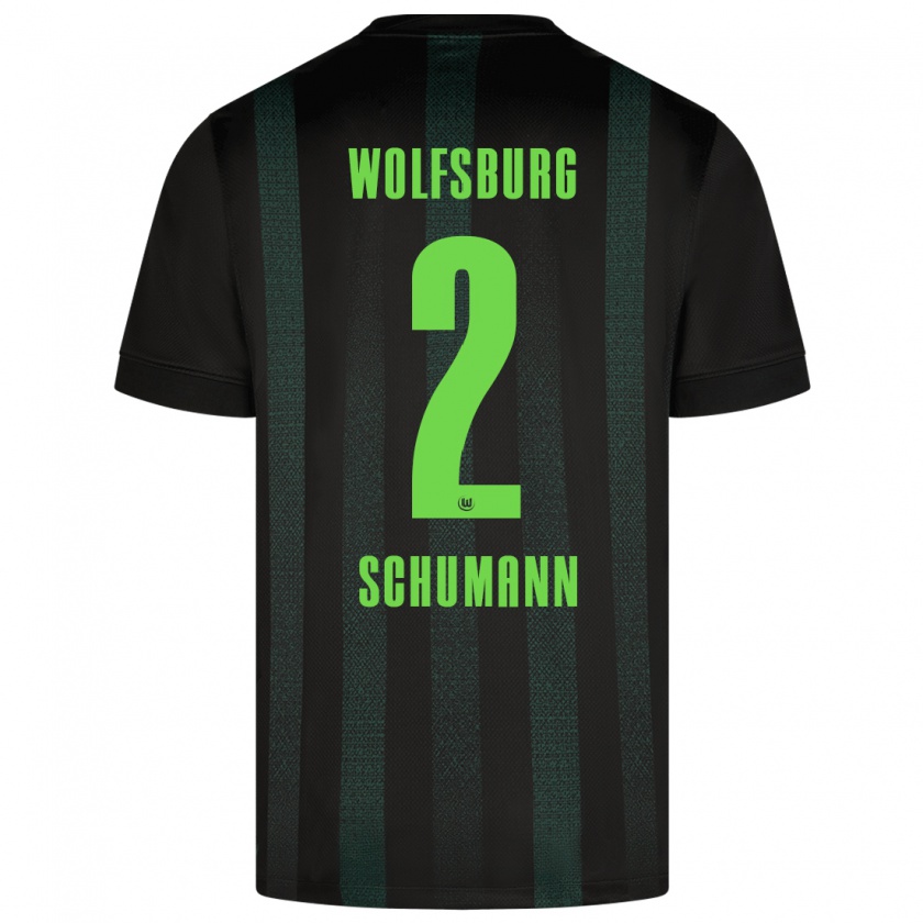 Kandiny Herren Anton Schumann #2 Dunkelgrün Auswärtstrikot Trikot 2024/25 T-Shirt