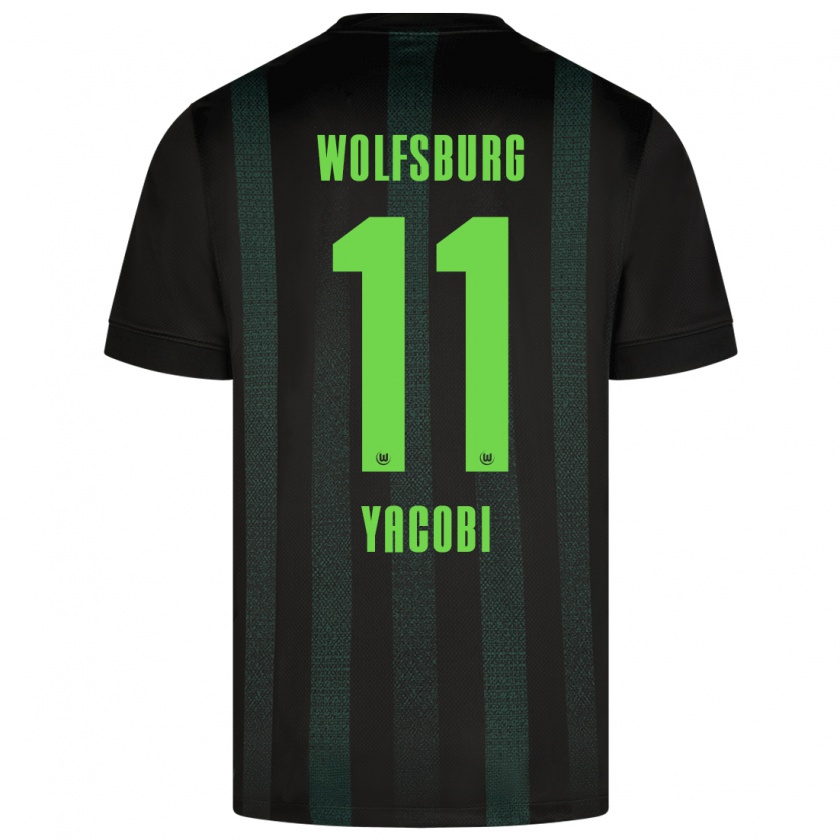 Kandiny Herren Nilas Yacobi #11 Dunkelgrün Auswärtstrikot Trikot 2024/25 T-Shirt