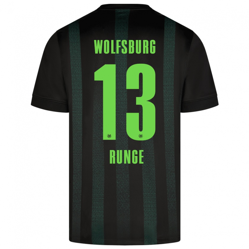 Kandiny Herren Mads Runge #13 Dunkelgrün Auswärtstrikot Trikot 2024/25 T-Shirt