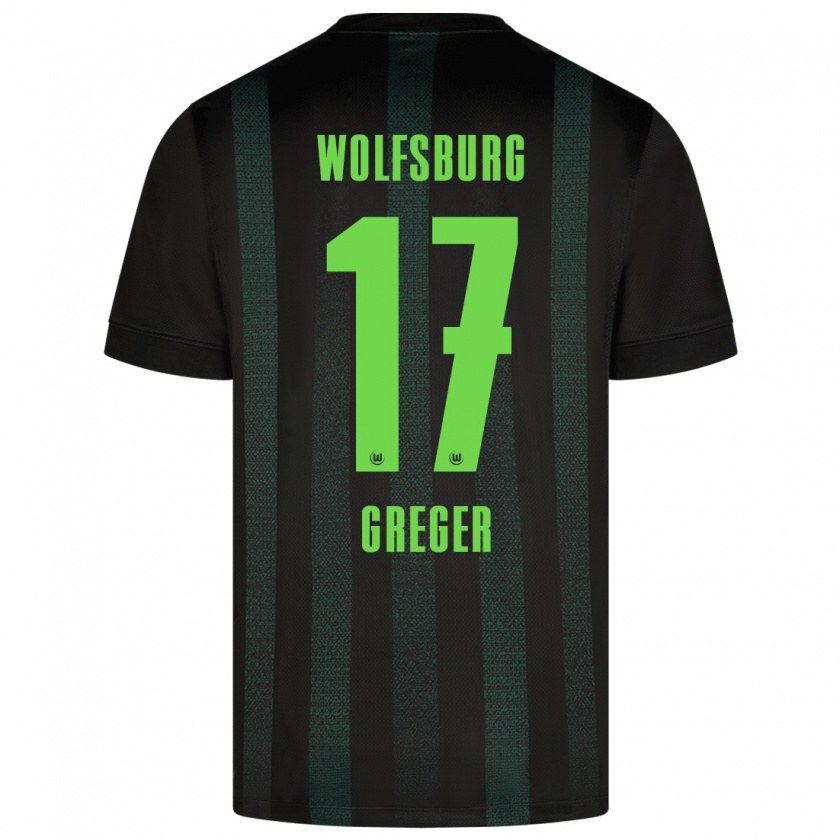 Kandiny Herren Max Greger #17 Dunkelgrün Auswärtstrikot Trikot 2024/25 T-Shirt