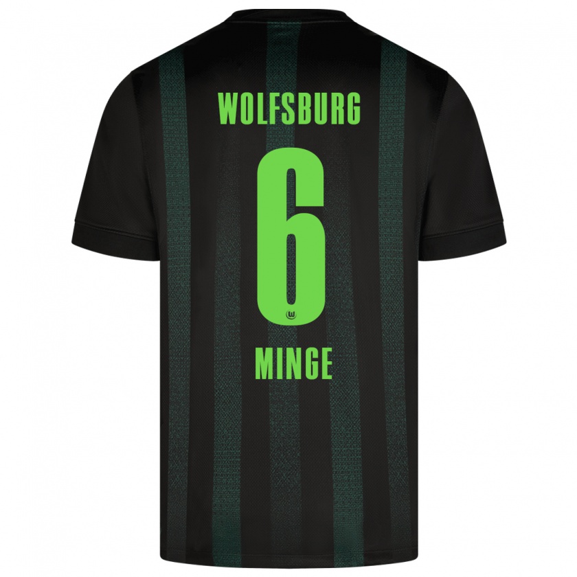 Kandiny Herren Janina Minge #6 Dunkelgrün Auswärtstrikot Trikot 2024/25 T-Shirt