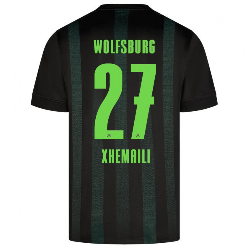 Kandiny Herren Riola Xhemaili #27 Dunkelgrün Auswärtstrikot Trikot 2024/25 T-Shirt