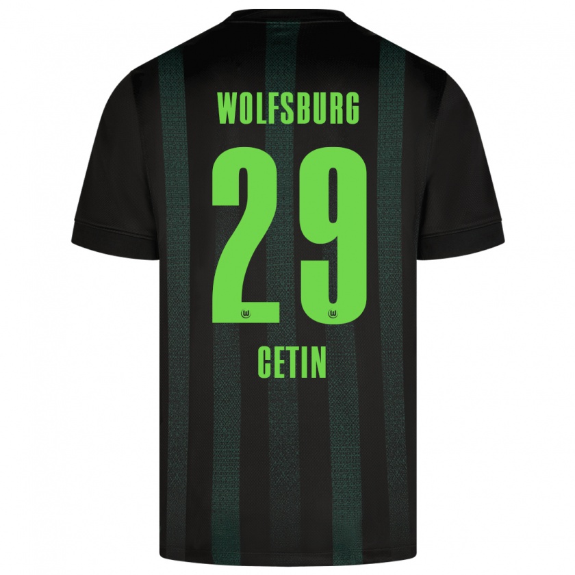 Kandiny Herren Erkan Cetin #29 Dunkelgrün Auswärtstrikot Trikot 2024/25 T-Shirt