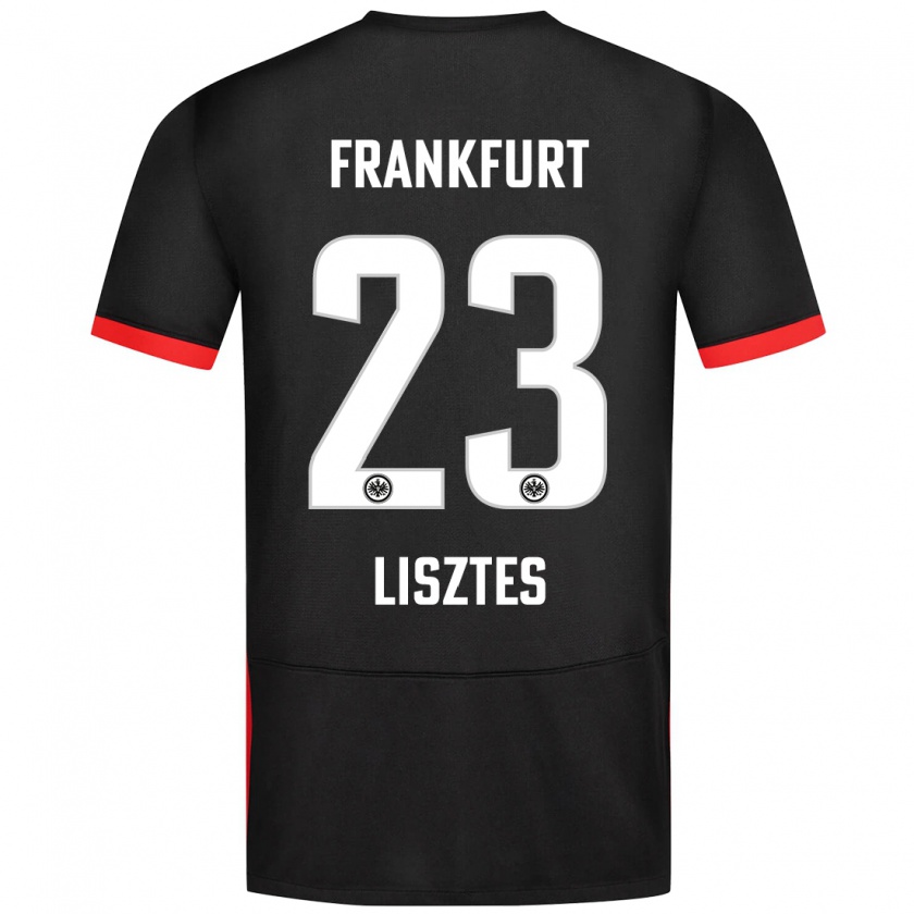 Kandiny Herren Krisztián Lisztes #23 Schwarz Auswärtstrikot Trikot 2024/25 T-Shirt