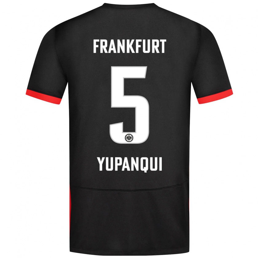 Kandiny Herren Philipp Eisele Yupanqui #5 Schwarz Auswärtstrikot Trikot 2024/25 T-Shirt