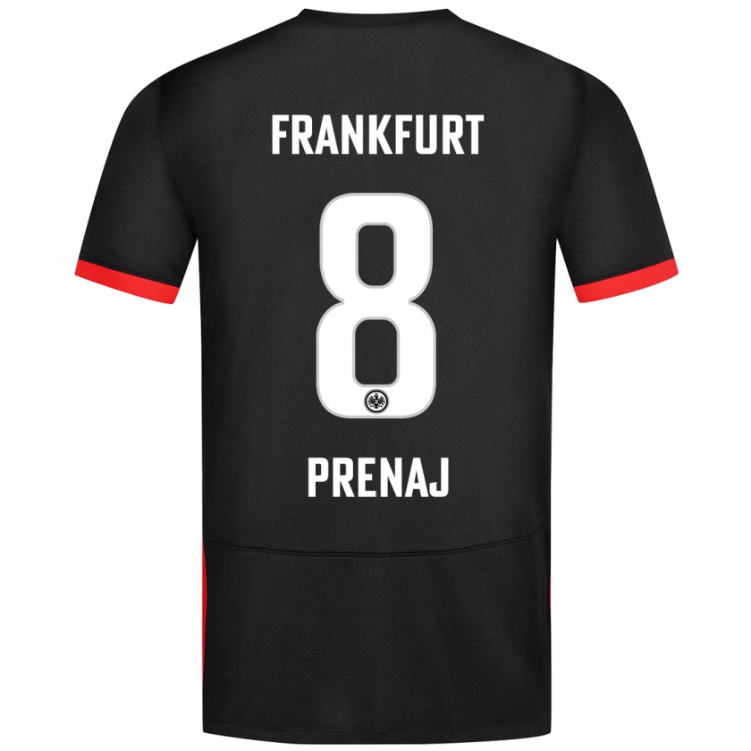 Kandiny Herren Christian Prenaj #8 Schwarz Auswärtstrikot Trikot 2024/25 T-Shirt