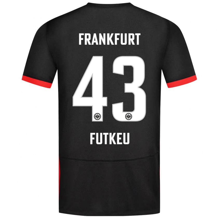 Kandiny Herren Noel Futkeu #43 Schwarz Auswärtstrikot Trikot 2024/25 T-Shirt