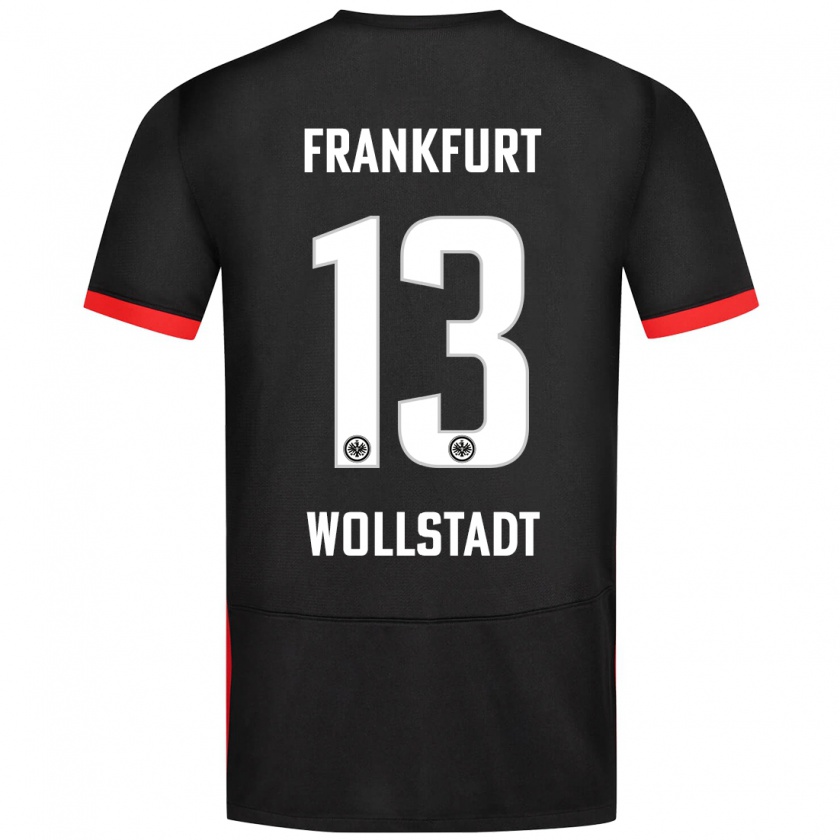 Kandiny Herren Fabio Wollstadt #13 Schwarz Auswärtstrikot Trikot 2024/25 T-Shirt