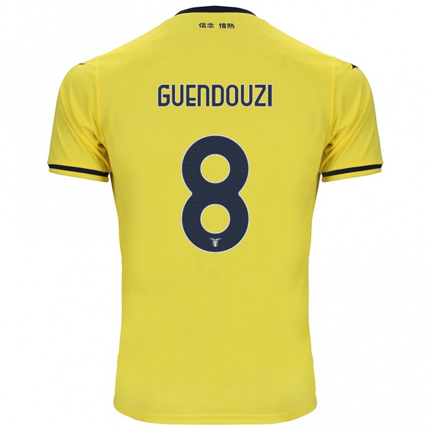 Kandiny Herren Mattéo Guendouzi #8 Gelb Auswärtstrikot Trikot 2024/25 T-Shirt