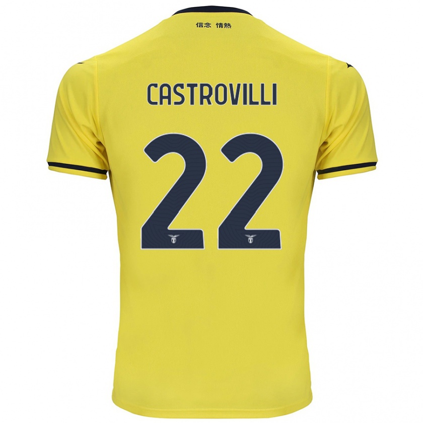 Kandiny Herren Gaetano Castrovilli #22 Gelb Auswärtstrikot Trikot 2024/25 T-Shirt