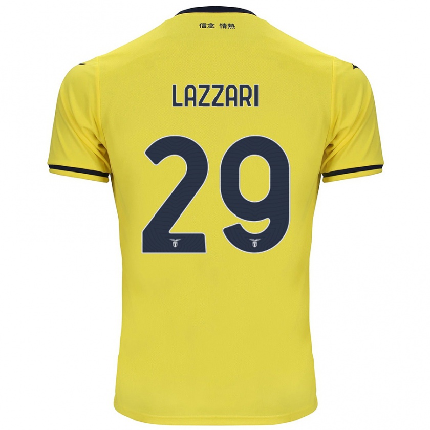 Kandiny Herren Manuel Lazzari #29 Gelb Auswärtstrikot Trikot 2024/25 T-Shirt