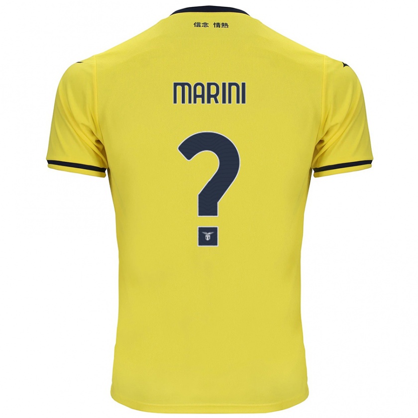 Kandiny Herren Matteo Marini #0 Gelb Auswärtstrikot Trikot 2024/25 T-Shirt