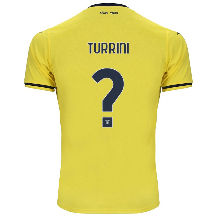 Kandiny Herren Giordano Turrini #0 Gelb Auswärtstrikot Trikot 2024/25 T-Shirt