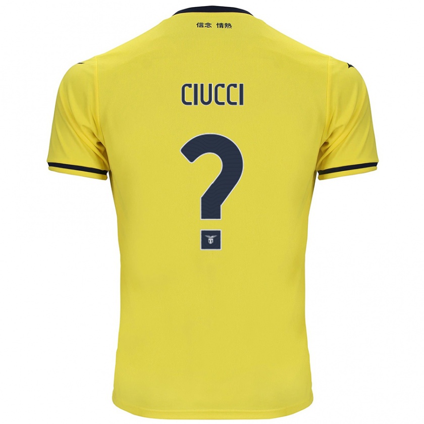 Kandiny Herren Federico Ciucci #0 Gelb Auswärtstrikot Trikot 2024/25 T-Shirt