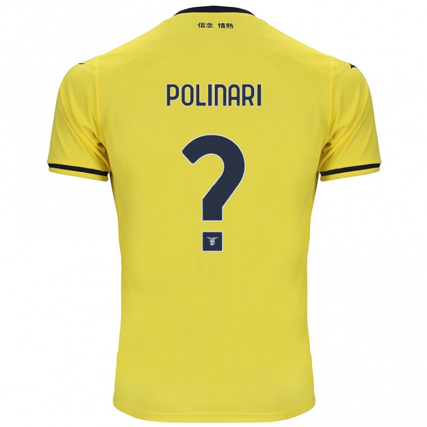 Kandiny Herren Fabio Polinari #0 Gelb Auswärtstrikot Trikot 2024/25 T-Shirt