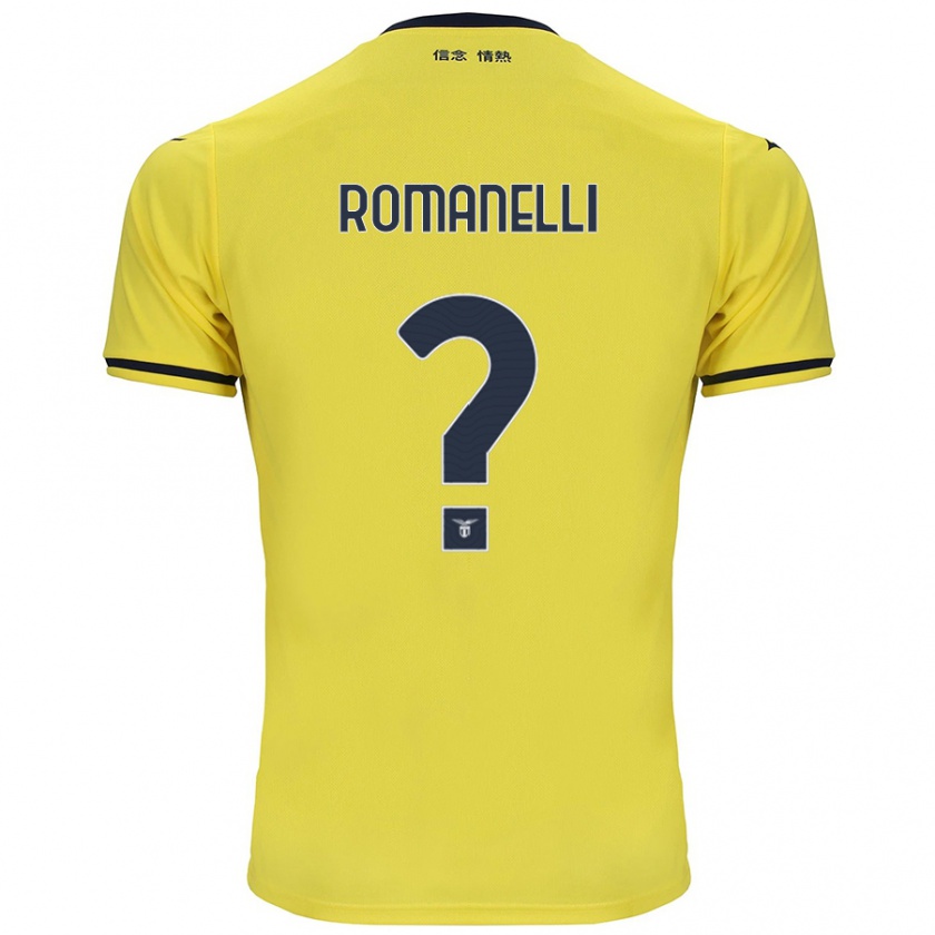 Kandiny Herren Nicolas Romanelli #0 Gelb Auswärtstrikot Trikot 2024/25 T-Shirt