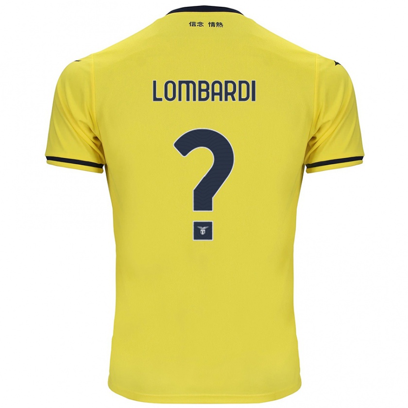 Kandiny Herren Pierlorenzo Lombardi #0 Gelb Auswärtstrikot Trikot 2024/25 T-Shirt