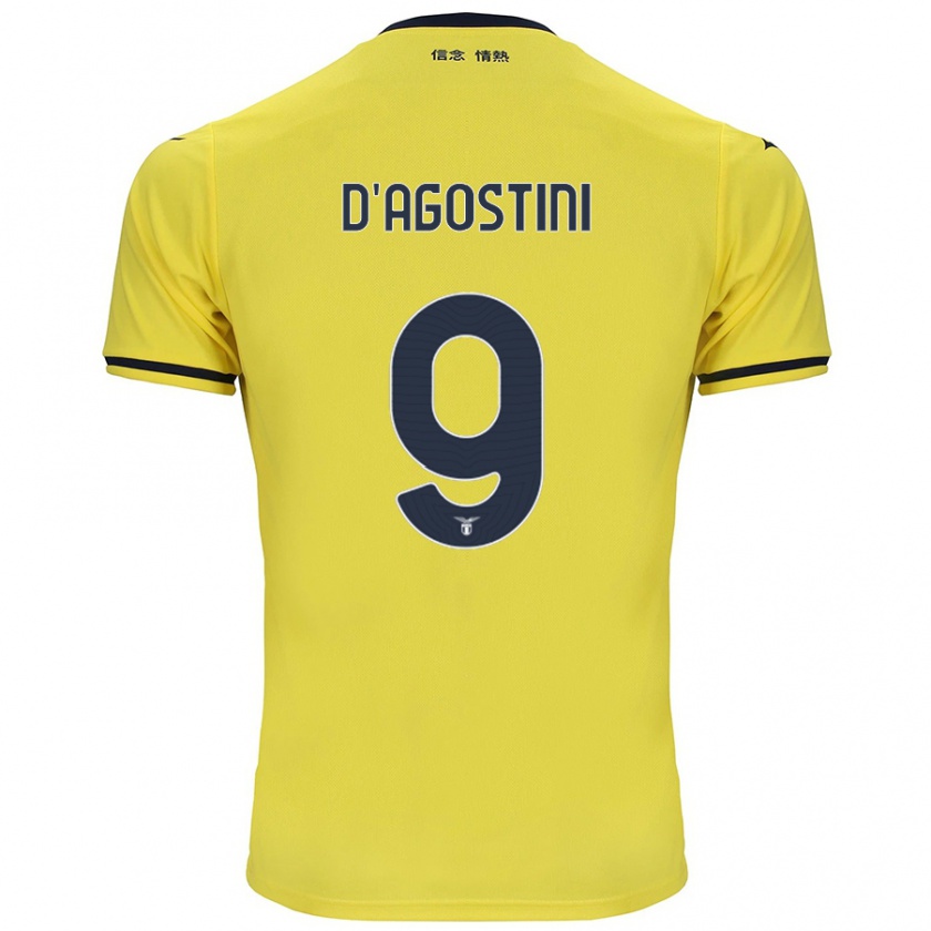 Kandiny Herren Lorenzo D'agostini #9 Gelb Auswärtstrikot Trikot 2024/25 T-Shirt