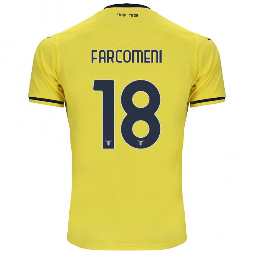 Kandiny Herren Valerio Farcomeni #18 Gelb Auswärtstrikot Trikot 2024/25 T-Shirt