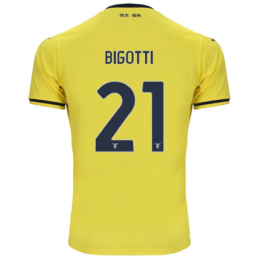 Kandiny Herren Massimo Bigotti #21 Gelb Auswärtstrikot Trikot 2024/25 T-Shirt