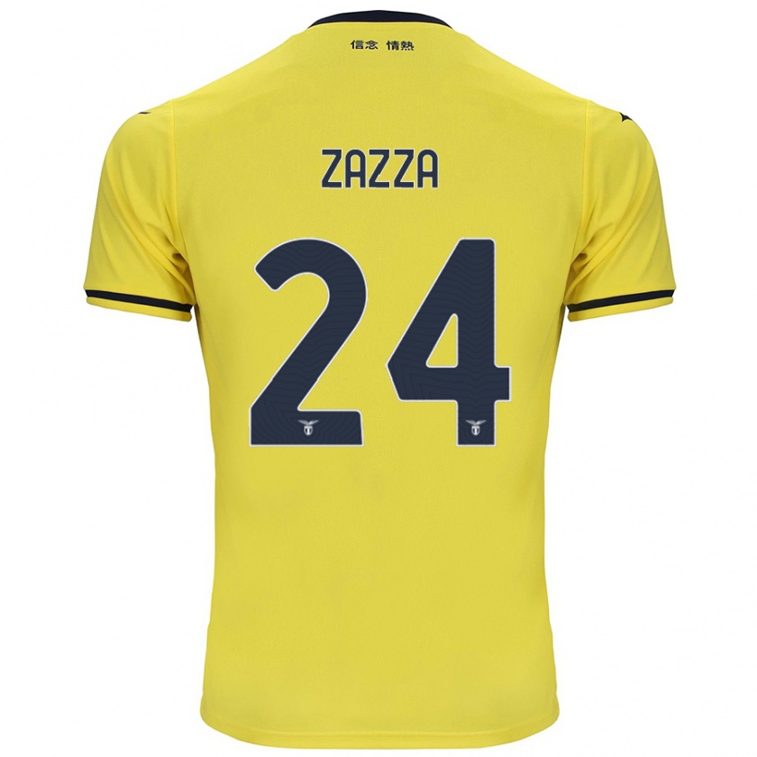 Kandiny Herren Matteo Zazza #24 Gelb Auswärtstrikot Trikot 2024/25 T-Shirt