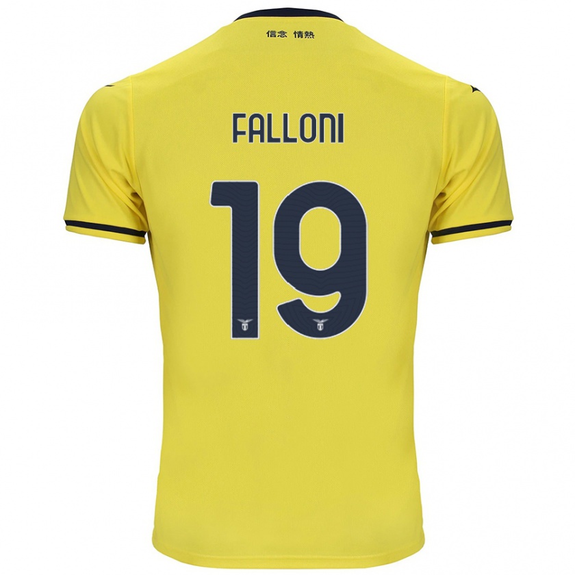 Kandiny Herren Ludovica Falloni #19 Gelb Auswärtstrikot Trikot 2024/25 T-Shirt