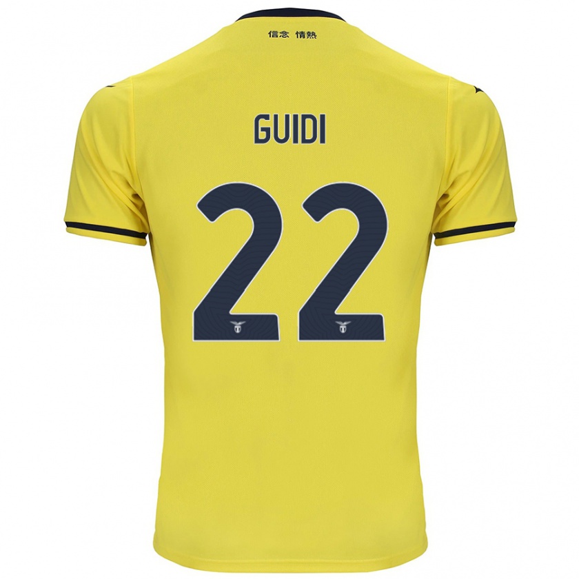 Kandiny Herren Emma Guidi #22 Gelb Auswärtstrikot Trikot 2024/25 T-Shirt