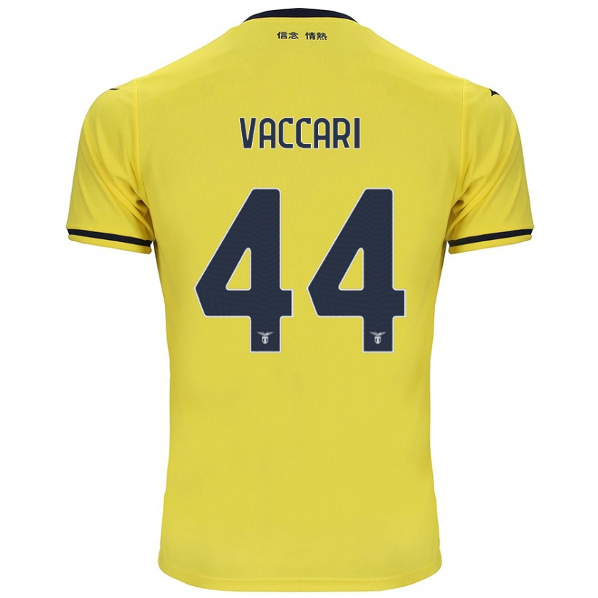 Kandiny Herren Flavia Vaccari #44 Gelb Auswärtstrikot Trikot 2024/25 T-Shirt