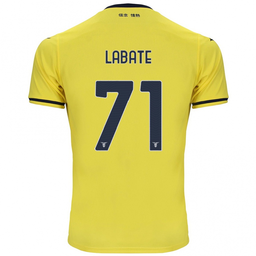 Kandiny Herren Camilla Labate #71 Gelb Auswärtstrikot Trikot 2024/25 T-Shirt