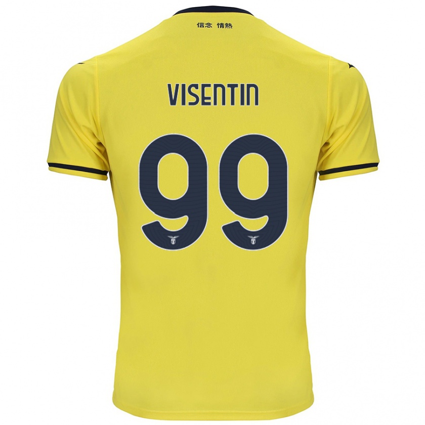 Kandiny Herren Noemi Visentin #99 Gelb Auswärtstrikot Trikot 2024/25 T-Shirt