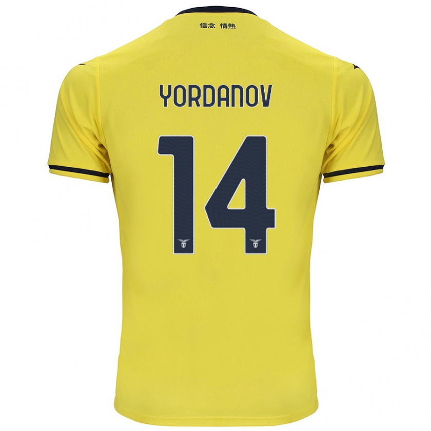 Kandiny Herren Damyan Yordanov #14 Gelb Auswärtstrikot Trikot 2024/25 T-Shirt