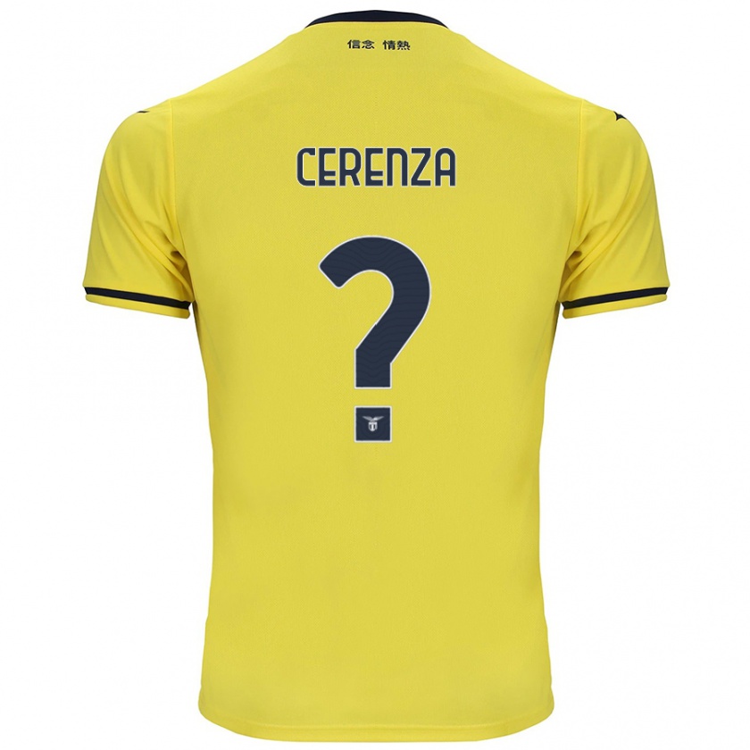 Kandiny Herren Francesco Cerenza #0 Gelb Auswärtstrikot Trikot 2024/25 T-Shirt