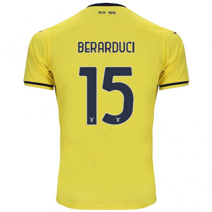 Kandiny Herren Martina Berarduci #15 Gelb Auswärtstrikot Trikot 2024/25 T-Shirt