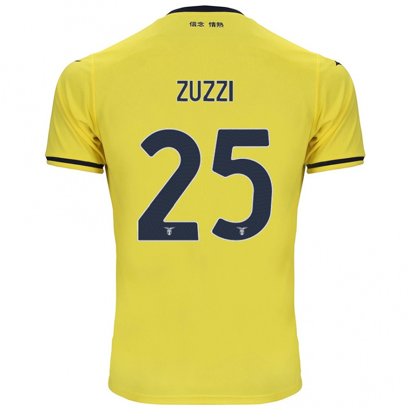 Kandiny Herren Giorgia Zuzzi #25 Gelb Auswärtstrikot Trikot 2024/25 T-Shirt