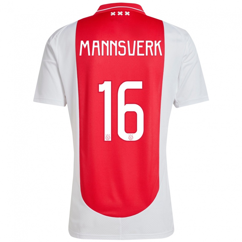 Kandiny Damen Sivert Mannsverk #16 Rot Weiß Heimtrikot Trikot 2024/25 T-Shirt