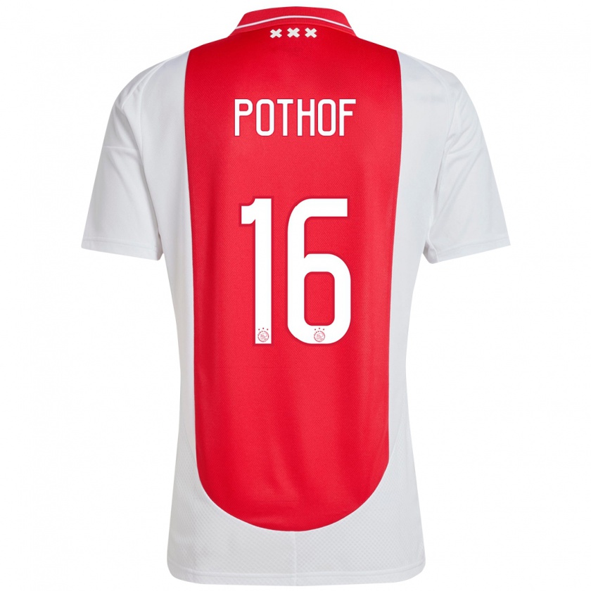 Kandiny Damen Isa Pothof #16 Rot Weiß Heimtrikot Trikot 2024/25 T-Shirt