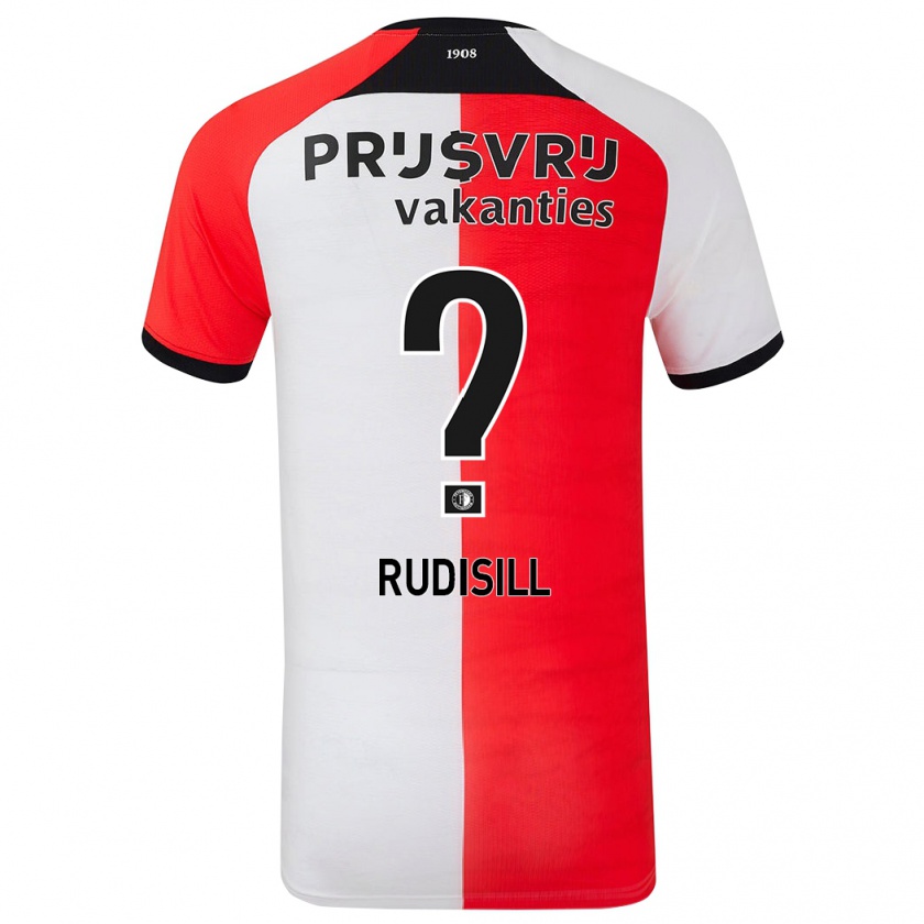 Kandiny Damen Paulo Rudisill #0 Rot Weiß Heimtrikot Trikot 2024/25 T-Shirt