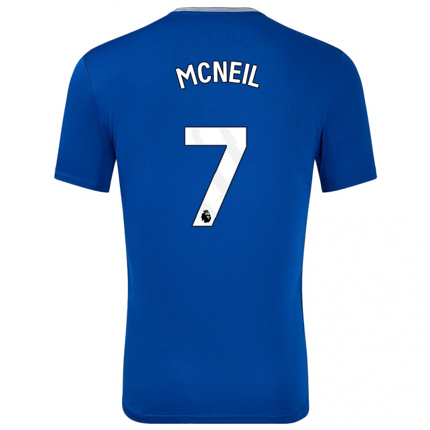 Kandiny Damen Dwight Mcneil #7 Blau Mit Heimtrikot Trikot 2024/25 T-Shirt