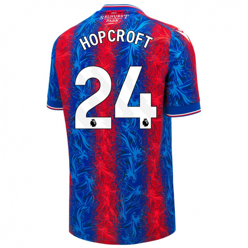 Kandiny Damen Shanade Hopcroft #24 Rot Blauen Streifen Heimtrikot Trikot 2024/25 T-Shirt