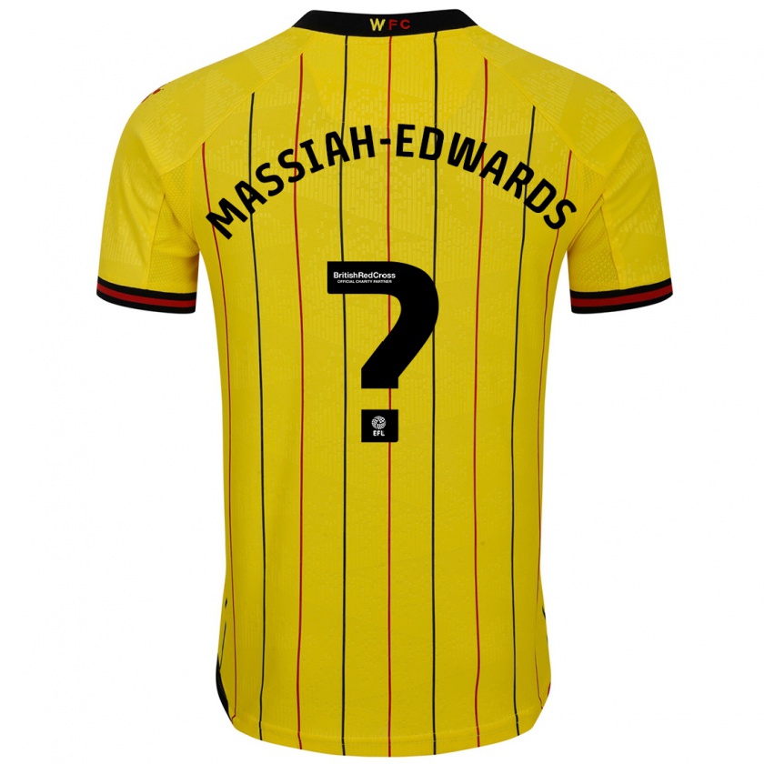 Kandiny Damen Zavier Massiah-Edwards #0 Gelb Schwarz Heimtrikot Trikot 2024/25 T-Shirt