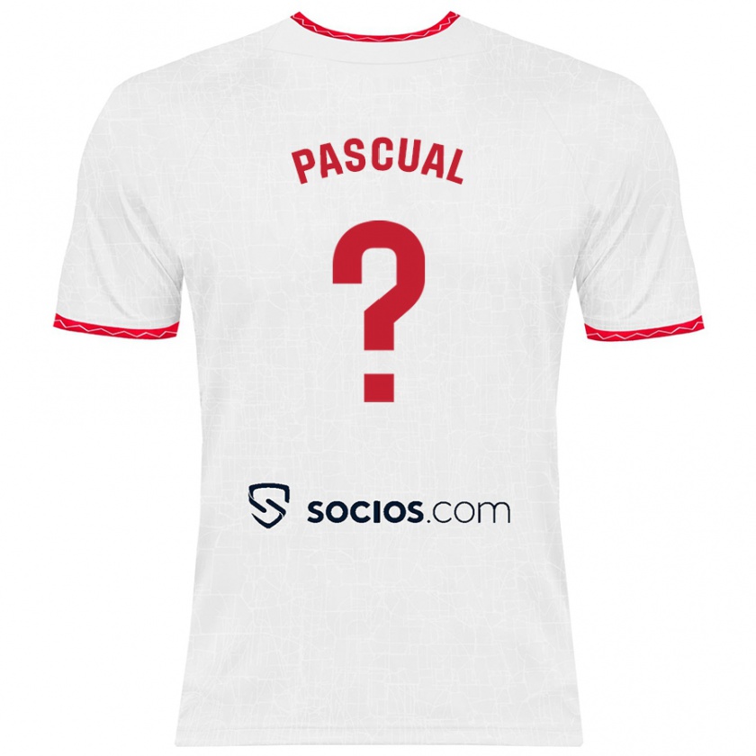 Kandiny Damen Álvaro Pascual #0 Weiß Rot Heimtrikot Trikot 2024/25 T-Shirt