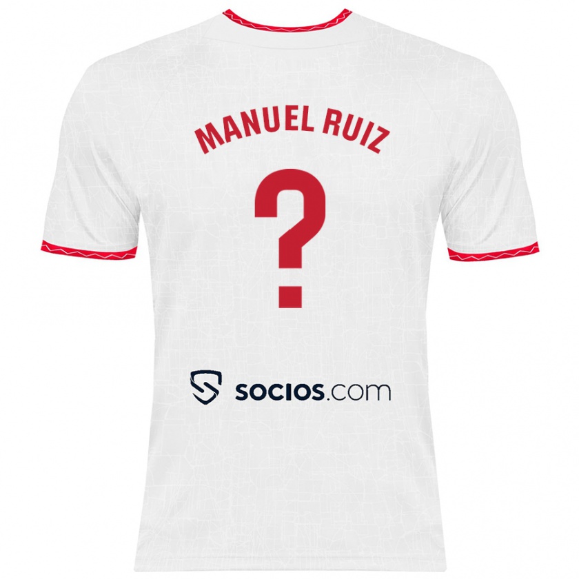 Kandiny Damen José Manuel Ruiz #0 Weiß Rot Heimtrikot Trikot 2024/25 T-Shirt