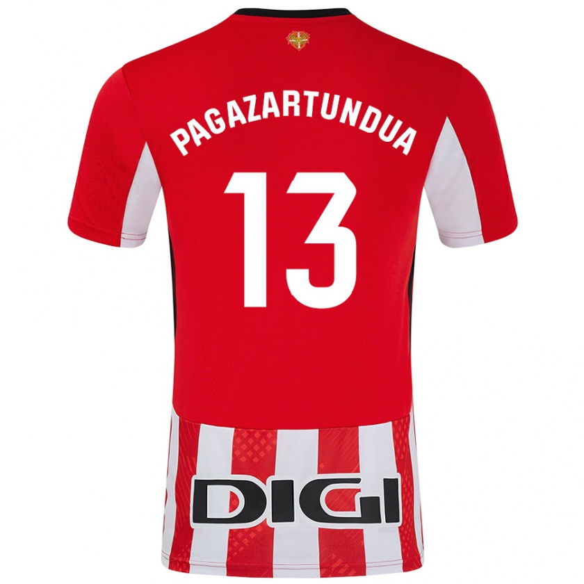 Kandiny Damen Iker Pagazartundua #13 Rot Weiß Heimtrikot Trikot 2024/25 T-Shirt