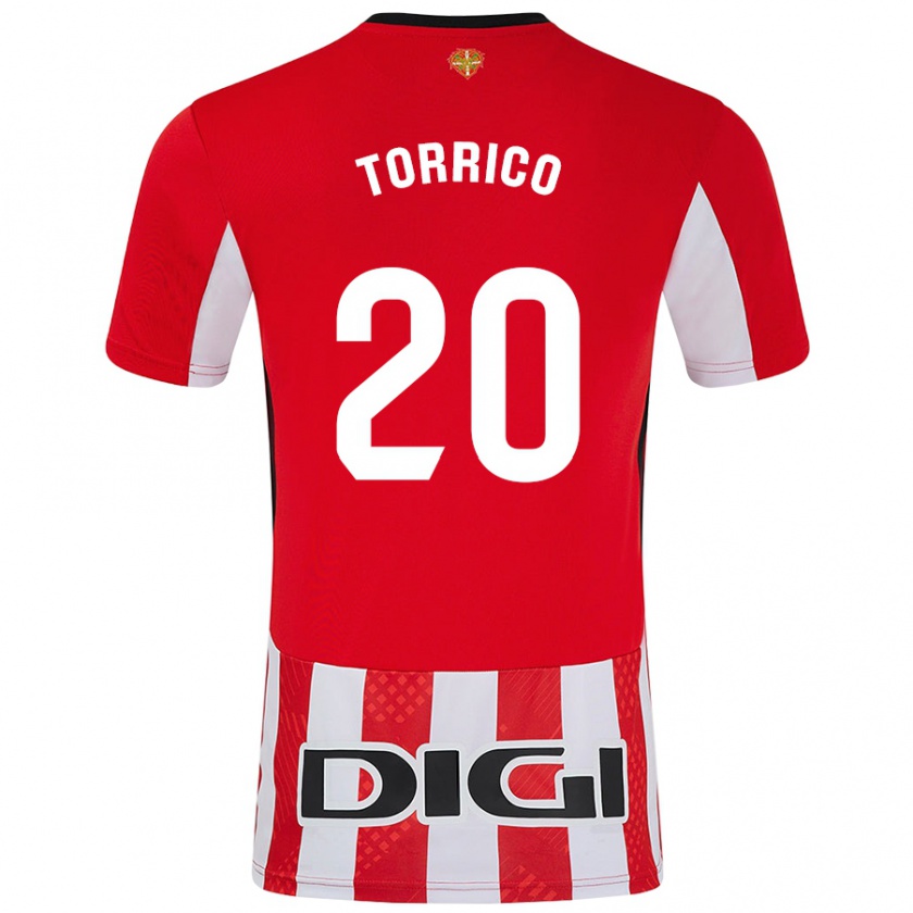 Kandiny Damen Aitor Torrico #20 Rot Weiß Heimtrikot Trikot 2024/25 T-Shirt