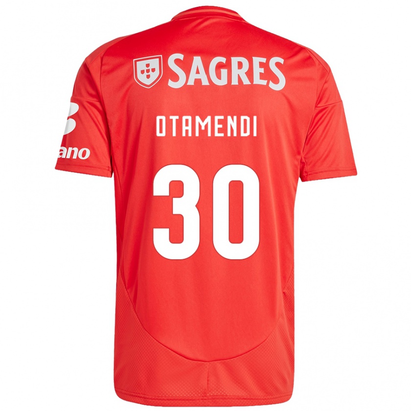 Kandiny Damen Nicolás Otamendi #30 Rot Weiß Heimtrikot Trikot 2024/25 T-Shirt