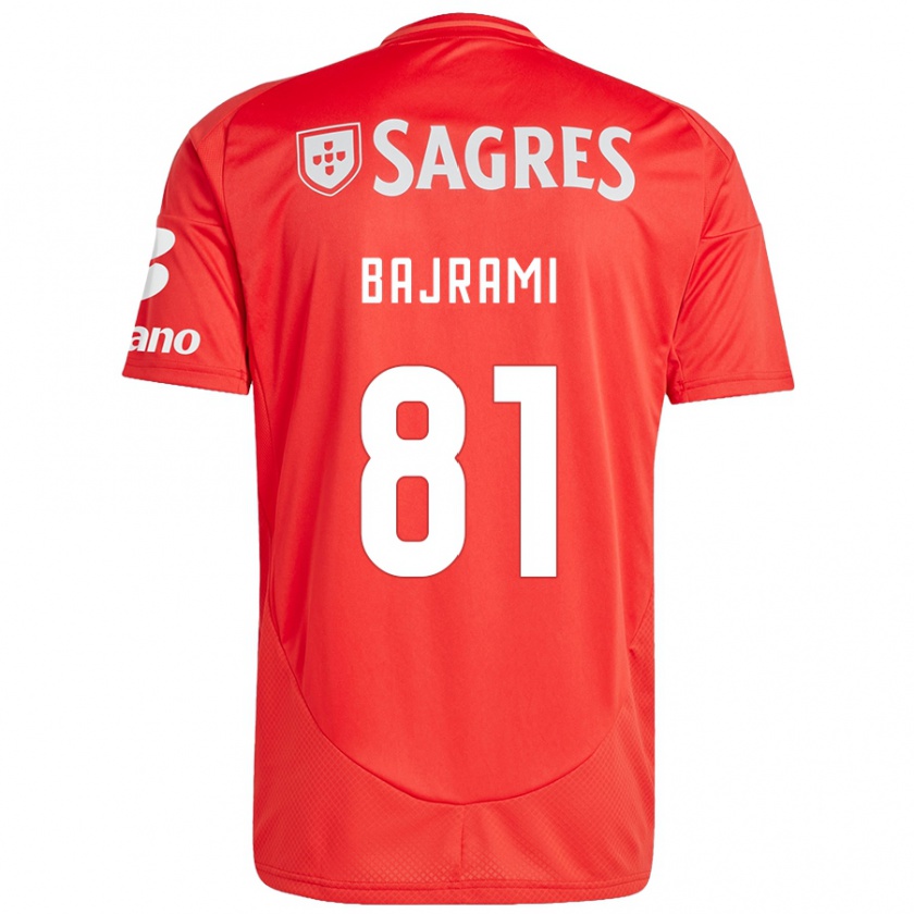 Kandiny Damen Adrian Bajrami #81 Rot Weiß Heimtrikot Trikot 2024/25 T-Shirt