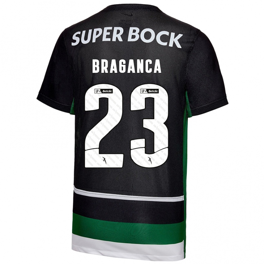 Kandiny Damen Daniel Bragança #23 Schwarz Weiß Grün Heimtrikot Trikot 2024/25 T-Shirt