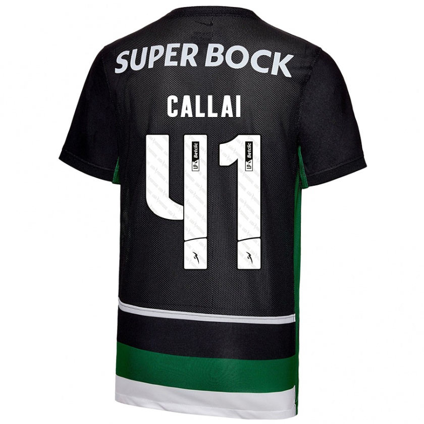 Kandiny Damen Diego Callai #41 Schwarz Weiß Grün Heimtrikot Trikot 2024/25 T-Shirt